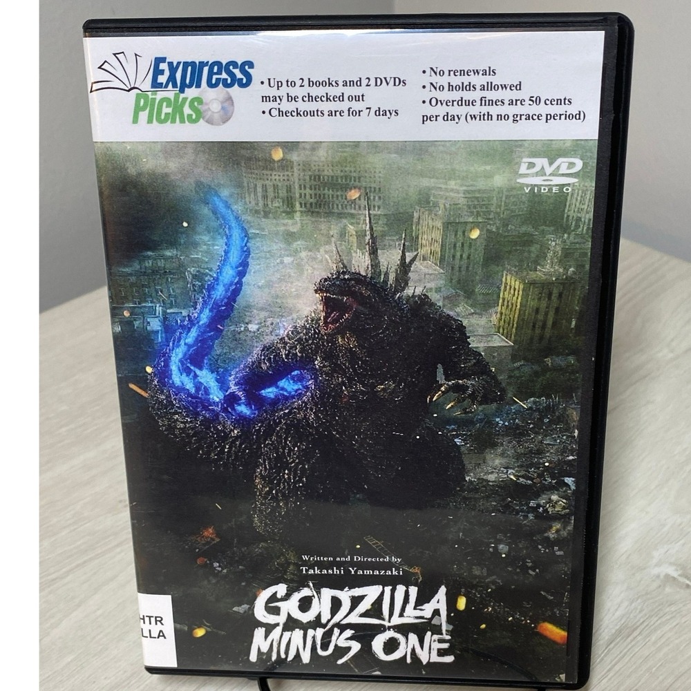 Godzilla Minus One DVD 2023 Academy Award Winner Takashi Yamazaki Kaiju ExLib